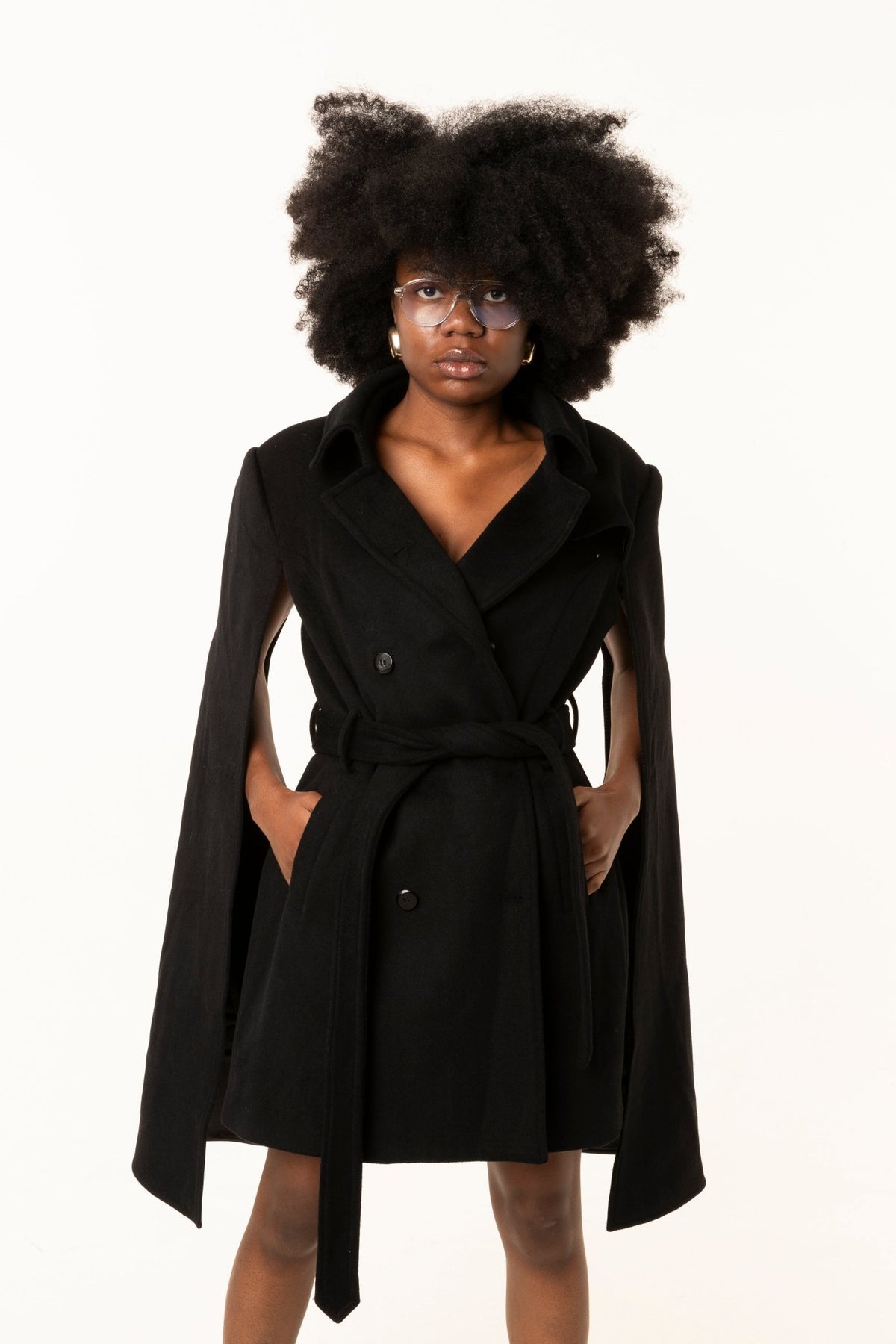 Black Wrap Coat Online