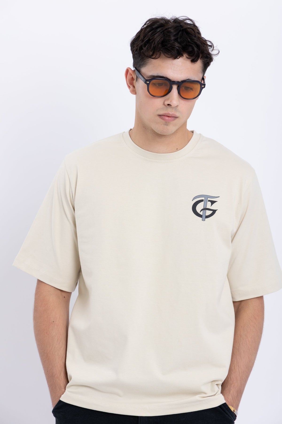 Beige T-Shirt for Men
