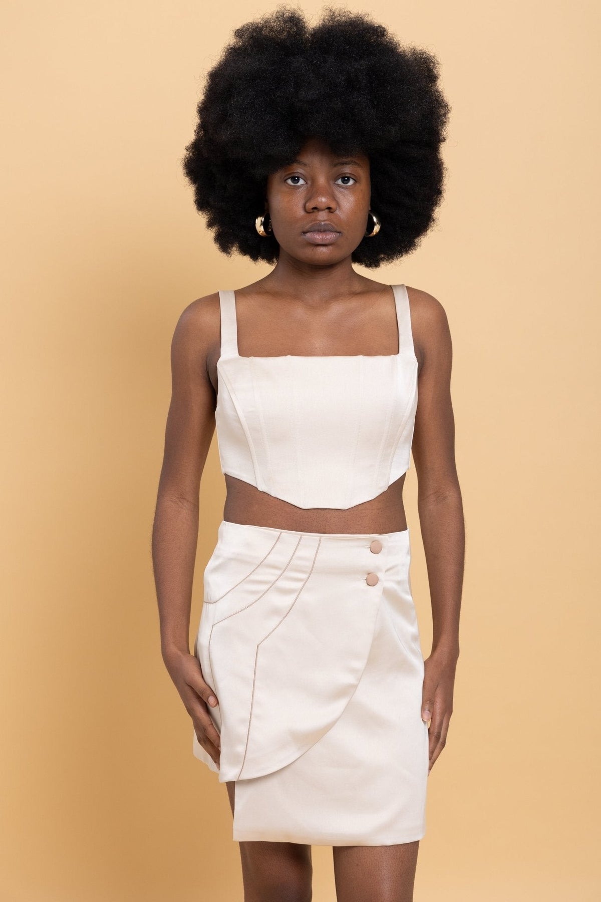 Cream Co-ord Set for Women 