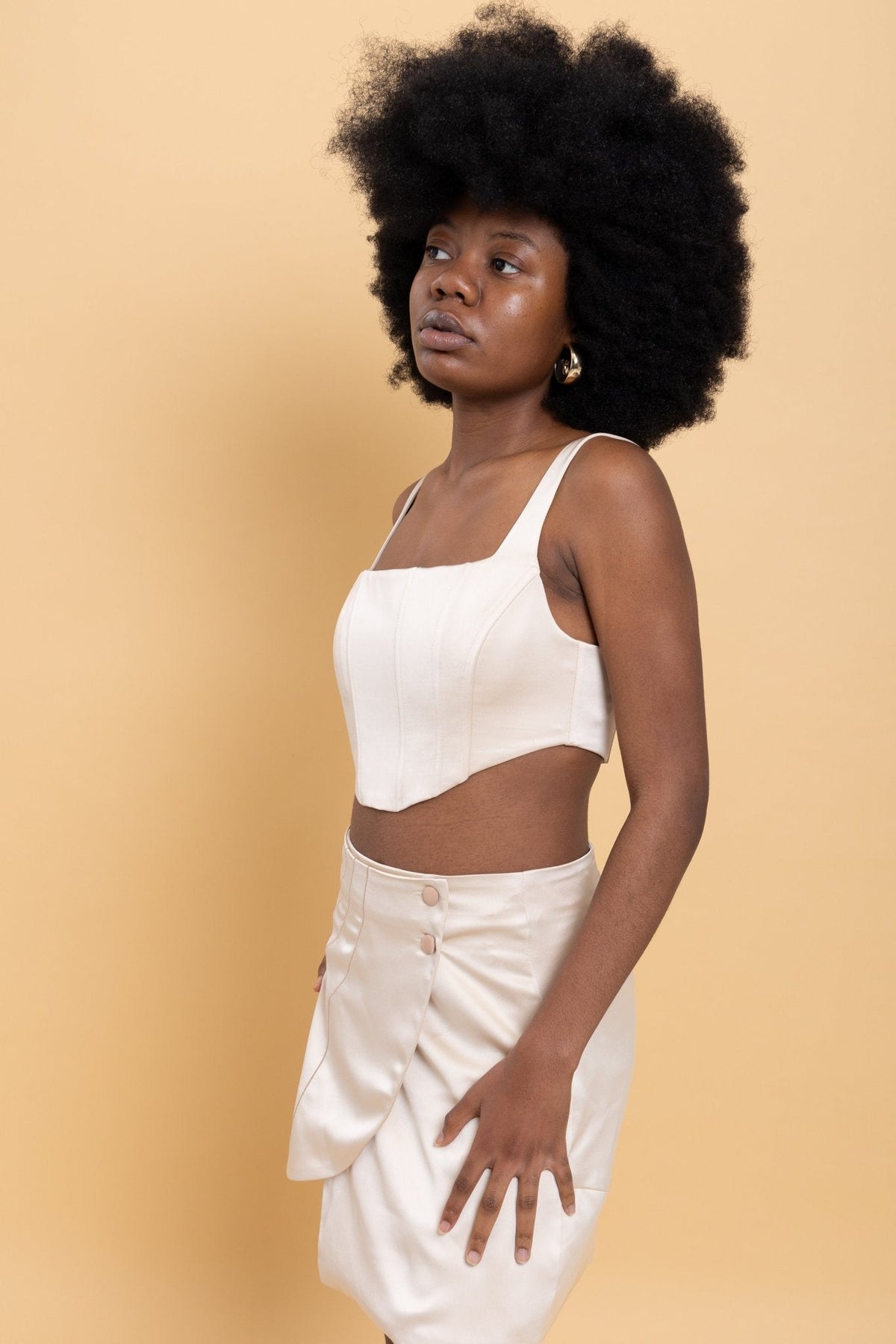 Cream Co-ord Set for Women