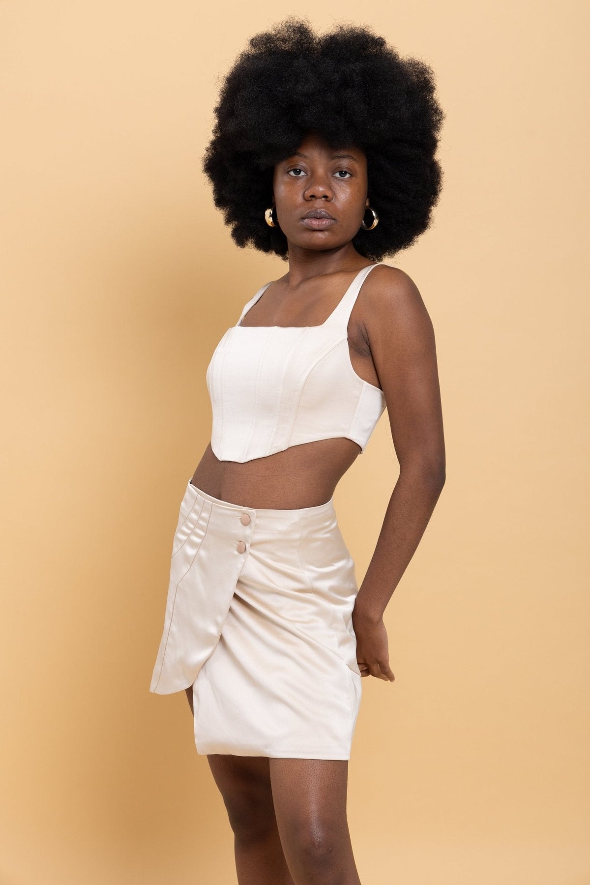 Cream Co-ord Set for Women